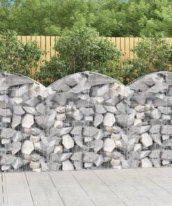 vidaXL Schanskorf gewelfd 100x30x100/120 cm gegalvaniseerd ijzer