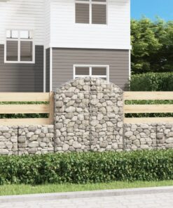 vidaXL Schanskorf gewelfd 100x30x120/140 cm gegalvaniseerd ijzer