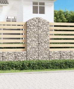 vidaXL Schanskorf gewelfd 100x30x200/220 cm gegalvaniseerd ijzer