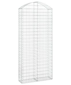 vidaXL Schanskorf gewelfd 100x30x220/240 cm gegalvaniseerd ijzer