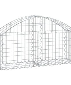 vidaXL Schanskorf gewelfd 100x30x40/60 cm gegalvaniseerd ijzer