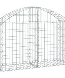 vidaXL Schanskorf gewelfd 100x30x60/80 cm gegalvaniseerd ijzer