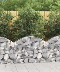 vidaXL Schanskorf gewelfd 100x30x60/80 cm gegalvaniseerd ijzer