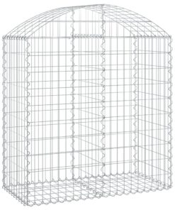 vidaXL Schanskorf gewelfd 100x50x100/120 cm gegalvaniseerd ijzer