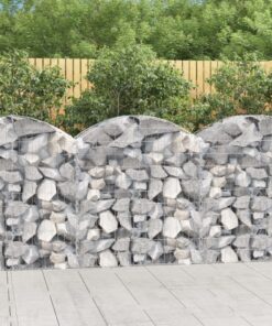 vidaXL Schanskorf gewelfd 100x50x100/120 cm gegalvaniseerd ijzer