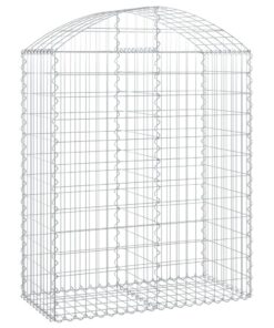 vidaXL Schanskorf gewelfd 100x50x120/140 cm gegalvaniseerd ijzer