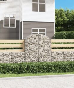 vidaXL Schanskorf gewelfd 100x50x120/140 cm gegalvaniseerd ijzer