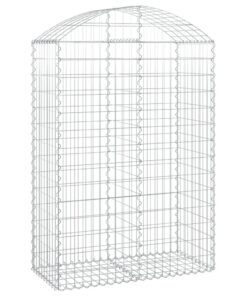 vidaXL Schanskorf gewelfd 100x50x140/160 cm gegalvaniseerd ijzer