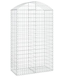 vidaXL Schanskorf gewelfd 100x50x160/180 cm gegalvaniseerd ijzer