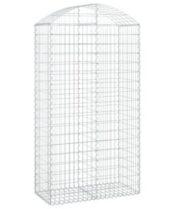 vidaXL Schanskorf gewelfd 100x50x180/200 cm gegalvaniseerd ijzer