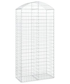 vidaXL Schanskorf gewelfd 100x50x200/220 cm gegalvaniseerd ijzer