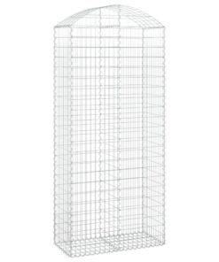 vidaXL Schanskorf gewelfd 100x50x220/240 cm gegalvaniseerd ijzer