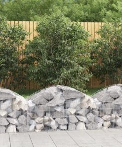 vidaXL Schanskorf gewelfd 100x50x40/60 cm gegalvaniseerd ijzer