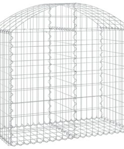 vidaXL Schanskorf gewelfd 100x50x80/100 cm gegalvaniseerd ijzer