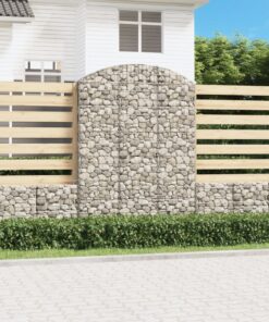 vidaXL Schanskorf gewelfd 150x30x200/220 cm gegalvaniseerd ijzer