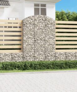 vidaXL Schanskorf gewelfd 150x30x220/240 cm gegalvaniseerd ijzer