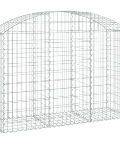 vidaXL Schanskorf gewelfd 150x50x100/120 cm gegalvaniseerd ijzer