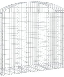 vidaXL Schanskorf gewelfd 150x50x120/140 cm gegalvaniseerd ijzer