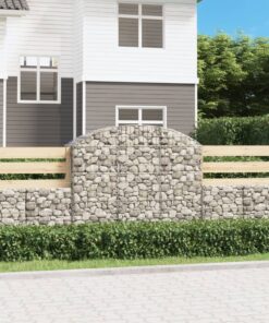 vidaXL Schanskorf gewelfd 150x50x120/140 cm gegalvaniseerd ijzer