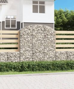 vidaXL Schanskorf gewelfd 150x50x160/180 cm gegalvaniseerd ijzer