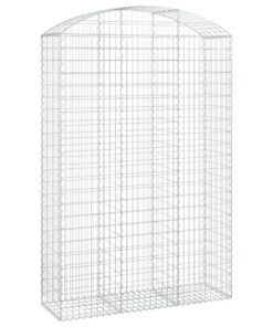 vidaXL Schanskorf gewelfd 150x50x220/240 cm gegalvaniseerd ijzer