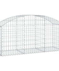 vidaXL Schanskorf gewelfd 150x50x60/80 cm gegalvaniseerd ijzer