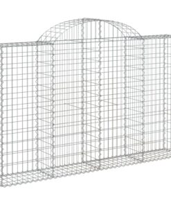 vidaXL Schanskorf gewelfd 200x30x120/140 cm gegalvaniseerd ijzer