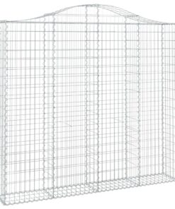 vidaXL Schanskorf gewelfd 200x30x180/200 cm gegalvaniseerd ijzer