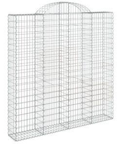 vidaXL Schanskorf gewelfd 200x30x200/220 cm gegalvaniseerd ijzer