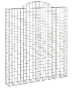 vidaXL Schanskorf gewelfd 200x30x220/240 cm gegalvaniseerd ijzer