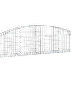 vidaXL Schanskorf gewelfd 200x30x40/60 cm gegalvaniseerd ijzer