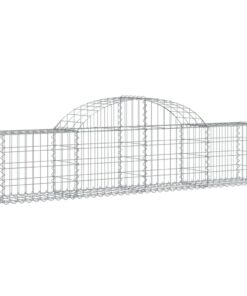 vidaXL Schanskorf gewelfd 200x30x40/60 cm gegalvaniseerd ijzer