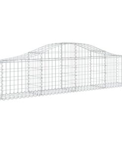 vidaXL Schanskorf gewelfd 200x30x40/60 cm gegalvaniseerd ijzer