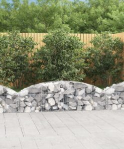 vidaXL Schanskorf gewelfd 200x30x40/60 cm gegalvaniseerd ijzer