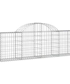 vidaXL Schanskorf gewelfd 200x30x60/80 cm gegalvaniseerd ijzer