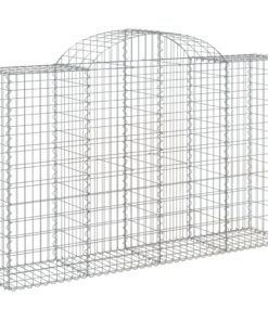 vidaXL Schanskorf gewelfd 200x50x120/140 cm gegalvaniseerd ijzer