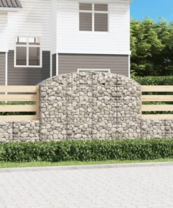 vidaXL Schanskorf gewelfd 200x50x140/160 cm gegalvaniseerd ijzer