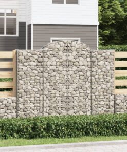 vidaXL Schanskorf gewelfd 200x50x160/180 cm gegalvaniseerd ijzer