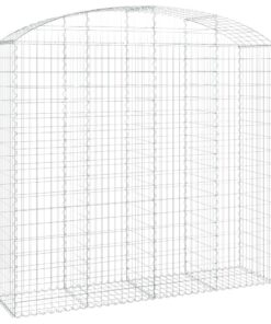 vidaXL Schanskorf gewelfd 200x50x180/200 cm gegalvaniseerd ijzer