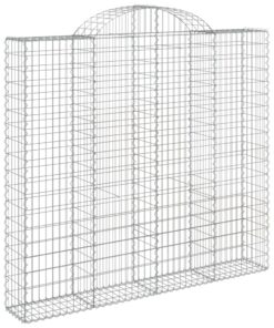 vidaXL Schanskorf gewelfd 200x50x180/200 cm gegalvaniseerd ijzer