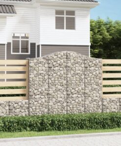 vidaXL Schanskorf gewelfd 200x50x180/200 cm gegalvaniseerd ijzer