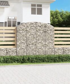 vidaXL Schanskorf gewelfd 200x50x180/200 cm gegalvaniseerd ijzer