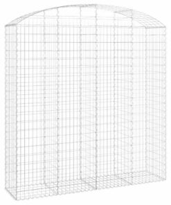 vidaXL Schanskorf gewelfd 200x50x200/220 cm gegalvaniseerd ijzer