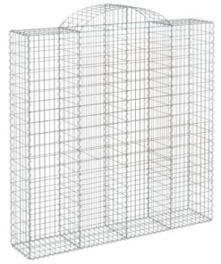 vidaXL Schanskorf gewelfd 200x50x200/220 cm gegalvaniseerd ijzer