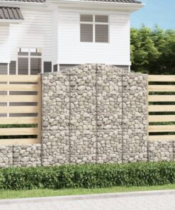 vidaXL Schanskorf gewelfd 200x50x200/220 cm gegalvaniseerd ijzer