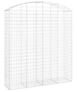 vidaXL Schanskorf gewelfd 200x50x220/240 cm gegalvaniseerd ijzer