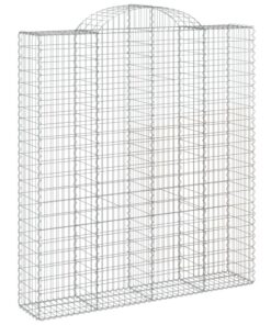 vidaXL Schanskorf gewelfd 200x50x220/240 cm gegalvaniseerd ijzer