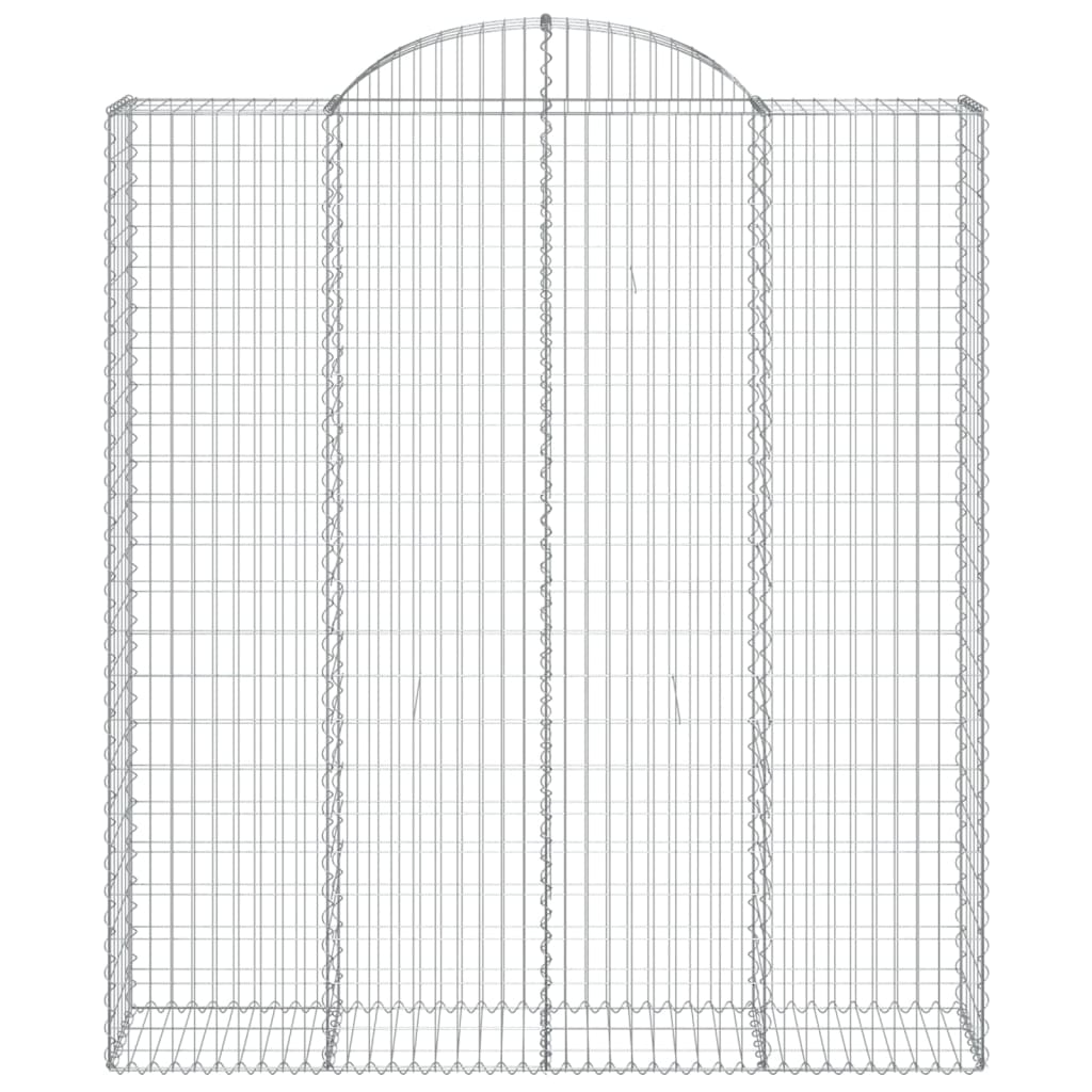 vidaXL Schanskorf gewelfd 200x50x220/240 cm gegalvaniseerd ijzer - Image 3