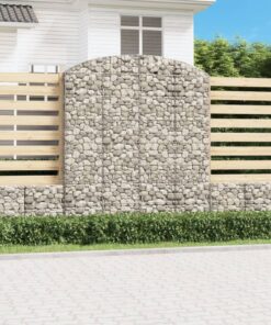 vidaXL Schanskorf gewelfd 200x50x220/240 cm gegalvaniseerd ijzer