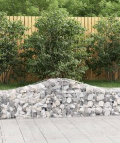 vidaXL Schanskorf gewelfd 200x50x40/60 cm gegalvaniseerd ijzer